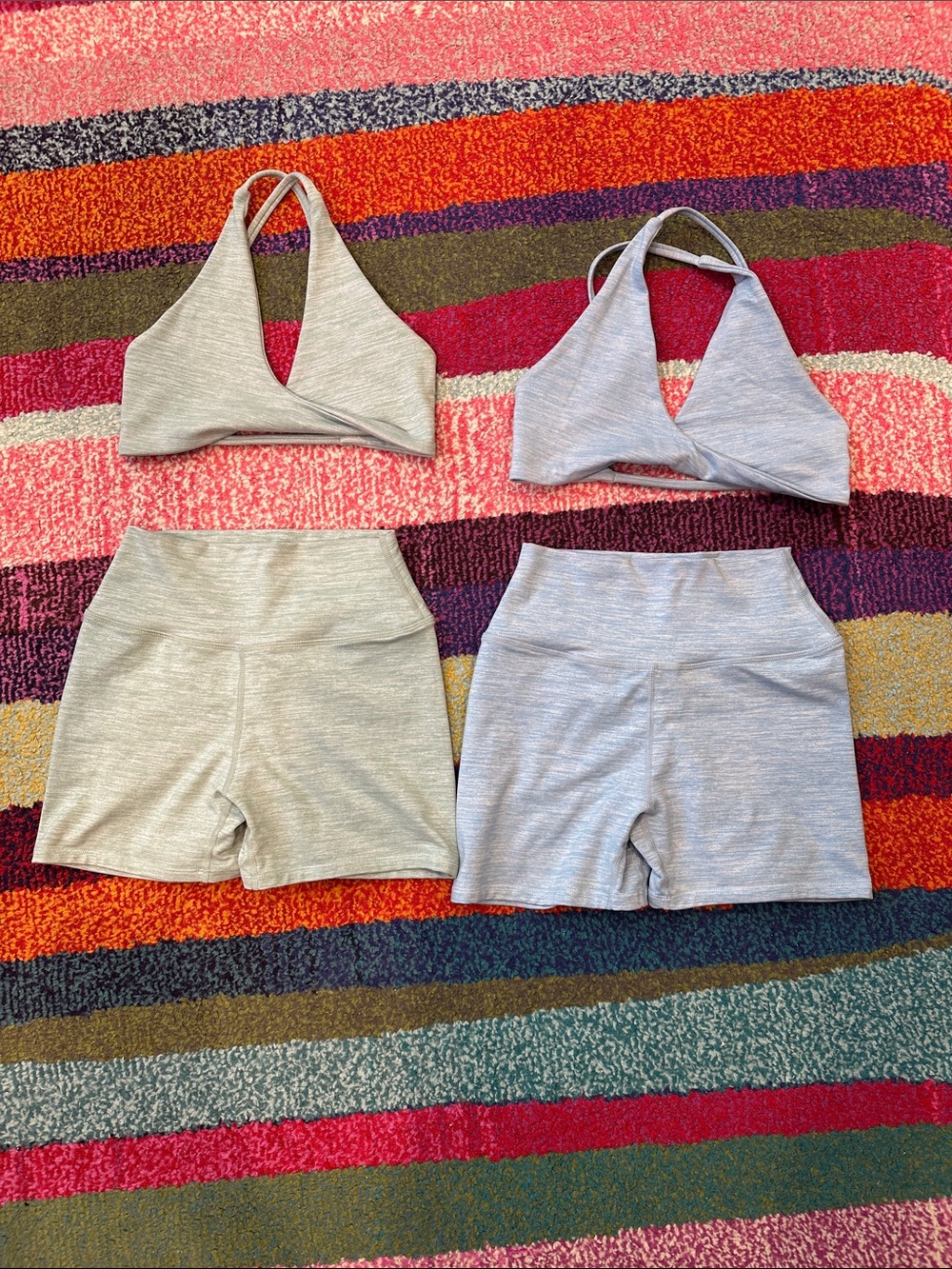 CSB Light Green & Light Blue Short Set